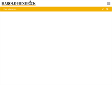 Tablet Screenshot of haroldhendrick.com